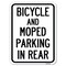 Signmission Bicycle & Moped Parking in Rear Heavy-Gauge Alum Rust Proof Parking Sign, 18" x 24", A-1824-24326 A-1824-24326 - alternate 1